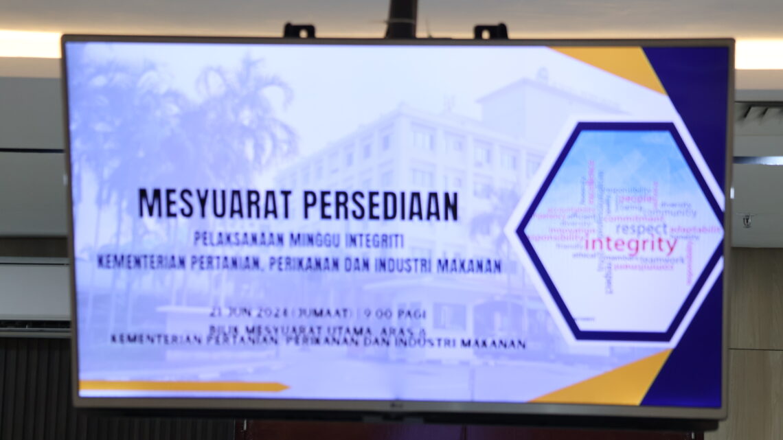 Mesyuarat Persediaan Pelaksanaan Minggu Integriti 2024